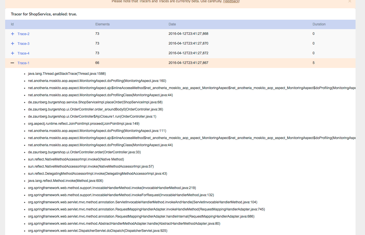 TraceStacktrace
